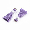 Polycotton(Polyester Cotton) Tassel Pendant Decorations FIND-T052-13H-2