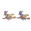 Rainbow Color Alloy Pendants PALLOY-S180-254-NR-2