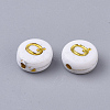 Plating Acrylic Beads X-PACR-R242-01Q-2