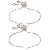 2Pcs 925 Sterling Silver Chain Link Bracelet Making MAK-BBC0001-02-1