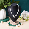 Bust Shaped PU Leather Necklaces Display Stands NDIS-WH0017-13A-4