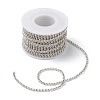 Brass Rhinestone Strass Chains CHC-T001-SS12-01S-4