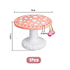 Mushroom 26-Hole Resin Earring Display Stands EDIS-WH0012-31B-2