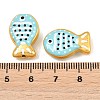 Baking Paint Opaque Glass Enamel Beads GL-CBA4370-01C-4