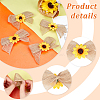 Linen Bowknot Ornament Accessories DIY-WH0430-069-4