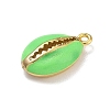 Rack Plating Brass Enamel Pendants KK-G515-19G-05-2