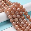 Round Natural Grade B Sunstone Beads Strands G-F222-33-10mm-4