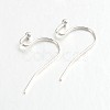 Brass Earring Hooks for Earring Designs KK-M142-01S-RS-1