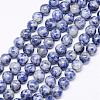 Natural Blue Spot Jasper Bead Strands G-F425-26-1