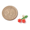 5Pcs Glass Seed Beaded Pendants PALLOY-MZ00478-2