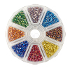 11/0 Two Cut Round Hole Glass Seed Beads SEED-YS0001-01-2