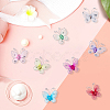 80Pcs 8 Colors Lace Butterfly Display Decorations DIY-CP0012-98-7
