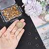 200Pcs 4 Styles Brass & 201 Stainless Steel Snap on Bails KK-BBC0008-11-3