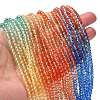 Transparent Painted Glass Beads Strands X1-DGLA-A034-T3mm-A02-2