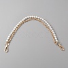 Plastic Imitation Pearl Beaded Double Strand Bag Handles DIY-WH0449-21A-G-1