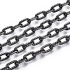 Aluminium Textured Cable Chains CHA-T001-38B-3