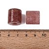 Synthetic Strawberry Quartz European Beads G-P520-05I-2