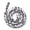 Handmade Evil Eye Lampwork Round Bead Strands LAMP-L055-6mm-5