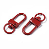 Spray Painted Eco-Friendly Alloy Swivel Snap Hooks Clasps PALLOY-T080-02G-NR-3