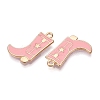 Rack Plating Alloy Enamel Pendants ENAM-G225-01G-05-2