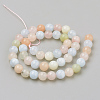 Natural Morganite Beads Strands X-G-Q961-08-6mm-2