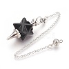 Natural & Synthetic Gemstone Dowsing Pendulums KK-F756-08-2