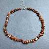 Natural Red Jasper Chip Beaded Necklaces for Women IW6789-47-1