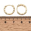 Twist Brass Micro Pave Cubic Zirconia Hoop Earrings KK-CBACA55-20G-3