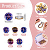 100Pcs 5 Styles Electroplated Glass Bead GLAA-TA0002-95B-4