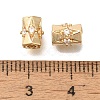 Brass Micro Pave Cubic Zirconia KK-Q001-07G-3