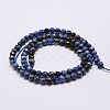 Faceted Natural Fire Crackle Agate Beads Strands X-G-F447-4mm-A19-2