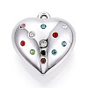 Acrylic & Rhinestone Pendants OACR-T030-41A-1