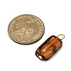 Handmade Gold Sand Lampwork Pendants PALLOY-JF04370-02-2