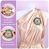 Brass Rhinestone Applique DIY-FG0009-88B-4