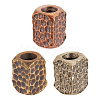 3Pcs 3 Colors Brass European Beads KK-OC0001-63-1
