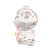 Transparent Resin Little Bear Ornament RESI-S015-01F-2