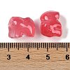 Spray Painted Glass Beads GLAA-Z007-04C-3