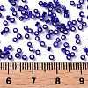 Midnight Blue 11/0 Grade A Round Transparent Glass Seed Beads X-SEED-Q007-F44-3