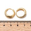 Brass Micro Pave Clear Cubic Zirconia Hoop Earrings EJEW-F391-02G-4