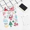 9 Sheets 9 Style Festival & Animal & Word Pattern PVC Plastic Stamps DIY-GL0002-68-6