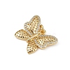 Brass Micro Pave Cubic Zirconia Pendants KK-S528-01G-2