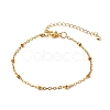 304 Stainless Steel Paperclip & Satellite Chains Bracelet Set X-BJEW-JB06523-4