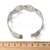 Electrophoresis Iron Cuff Bangles for Women BJEW-M057-02P-3