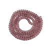 Transparent Glass Beads Strands EGLA-A044-T2mm-MD07-2