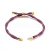 Nylon Cord Silder Bracelets MAK-C003-03G-15-4