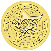 Gold Foil Paper Picture Stickers STIC-WH0030-001-1
