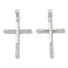 Rack Plating Brass Micro Pave Cubic Zirconia Pendants KK-F869-07P-1