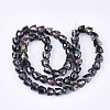 Electroplated Glass Beads EGLA-T016-01-A01-2