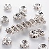 Brass Grade A Rhinestone Spacer Beads RSB037NF-01-1
