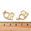 Brass Micro Pave Cubic Zirconia Pendants KK-R229-11G-B-3